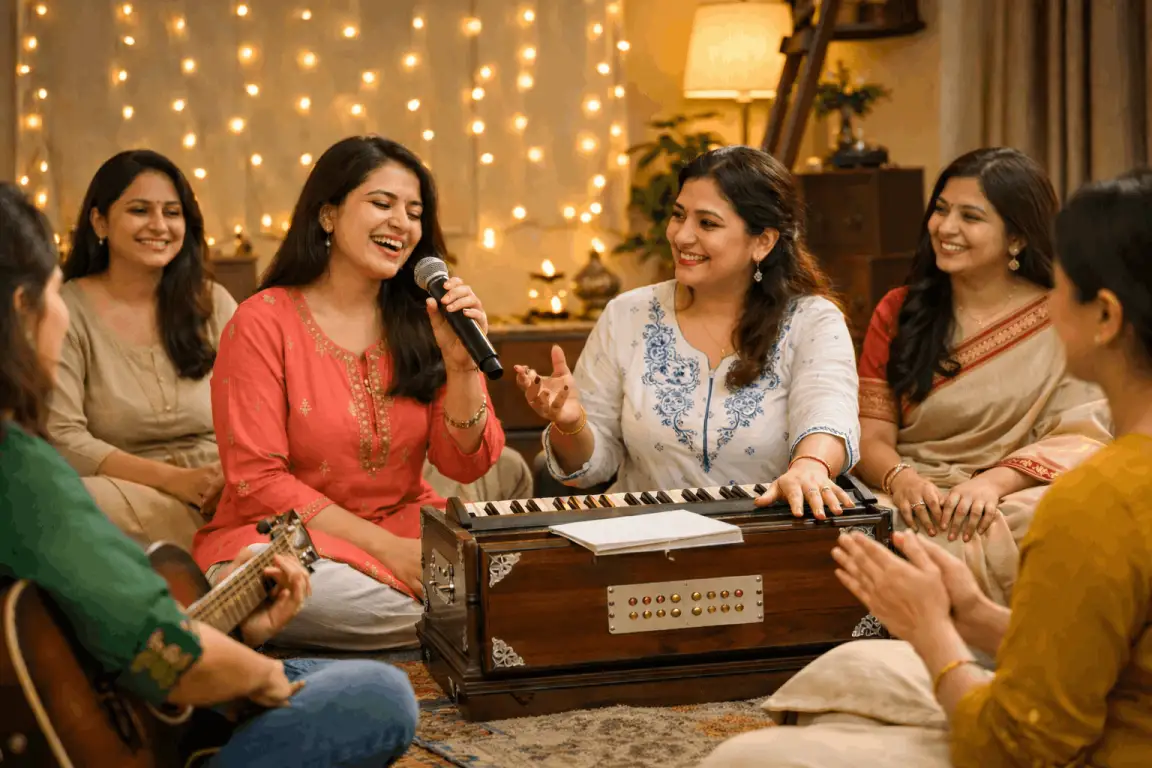 Ladies Special Music Class at Aalaap Music Academy Varanasi