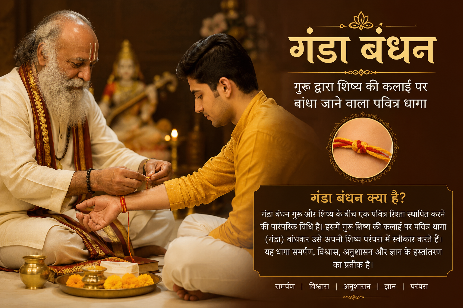 What is "Ganda" in the Guru–Shishya Tradition